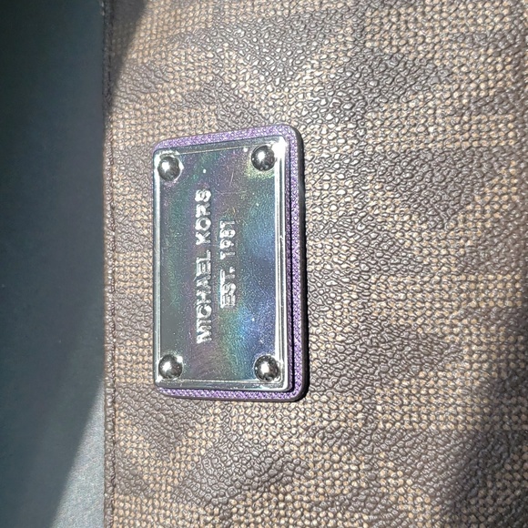 Michael Kors Saffiano Leather MK Logo Wristlet - Picture 3 of 6